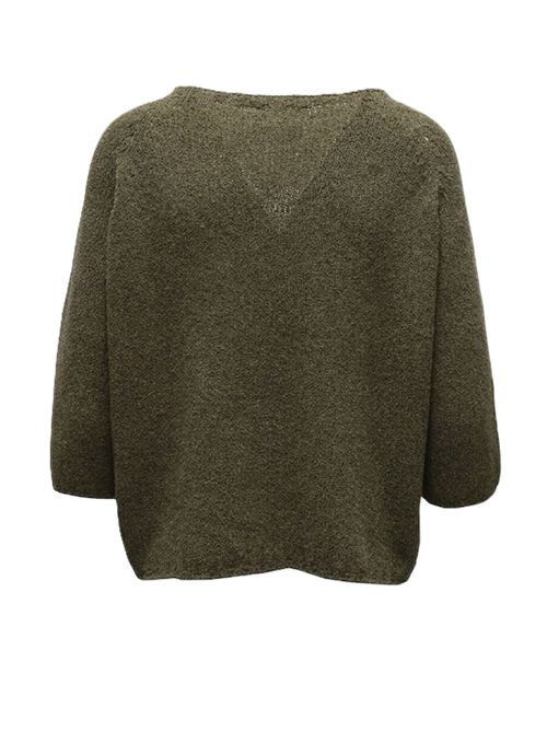Ma'ry'ya bouclé sweater olive cotton Ma'ry'ya | YSK001D6OLIVE