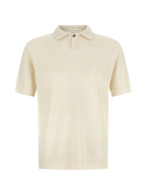 Ma'ry'yaPolo boucle' con abbottonatura bianco Ma'ry'ya | YSK003D1WHITE