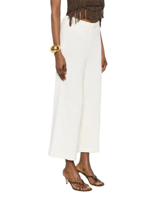 Ma'ry'yapantalone wide-leg cropped Ma'ry'ya | YSK054B1WHITE