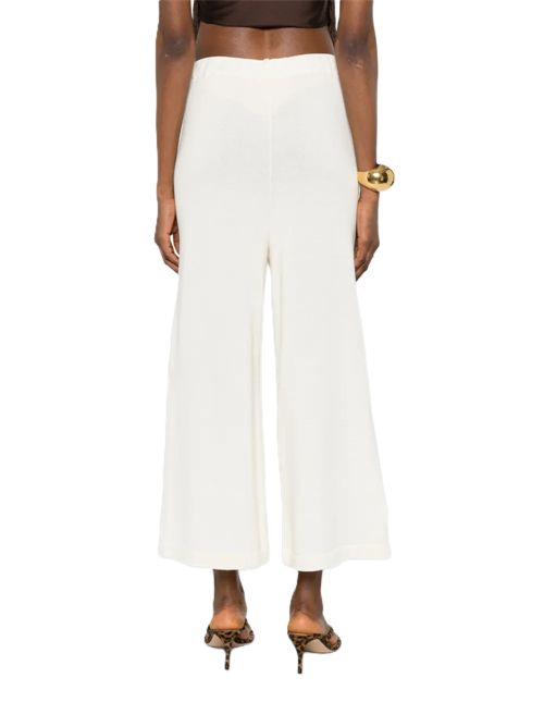 Ma'ry'yapantalone wide-leg cropped Ma'ry'ya | YSK054B1WHITE