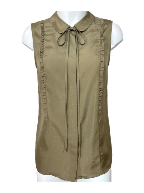 camicia tessuto senza maniche khaki N°21 N°21 | G10153071195