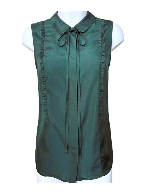 camicia tessuto senza maniche verde N°21 N°21 | G10153075279