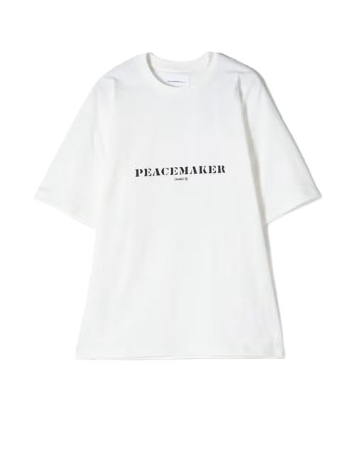 Maglietta oversize con stampa stencil oAMC Oamc | PCM3OT02DJE002001WHITE