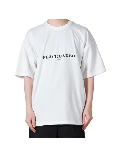 Maglietta oversize con stampa stencil oAMC Oamc | PCM3OT02DJE002001WHITE