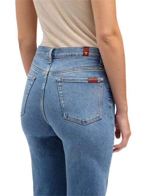 MODERN DOJO in Luxe Vintage Jeans a zampa a vita alta SEVEN Seven | 7U330120U71ZP