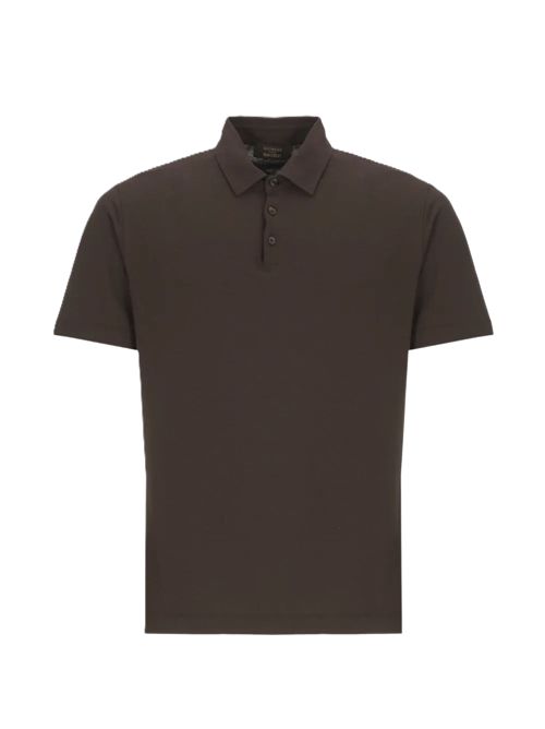 Polo slim fit in IceCotton  marrone Zanone | 815159ZG380Z1495