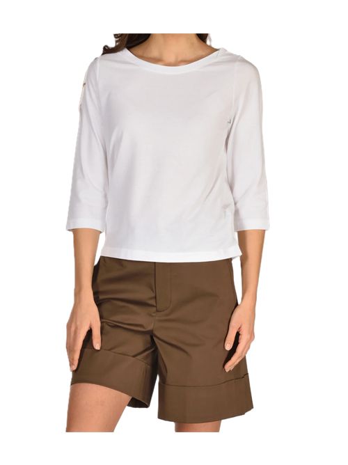 zanone slowearmaglia scollo bianco donna Zanone | 853060ZG480Z0001